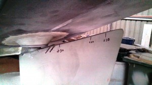 ruddder hull gap markings